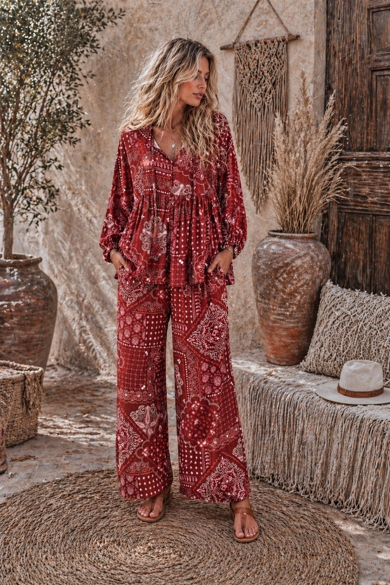 Shara Ember Boho Blouse
