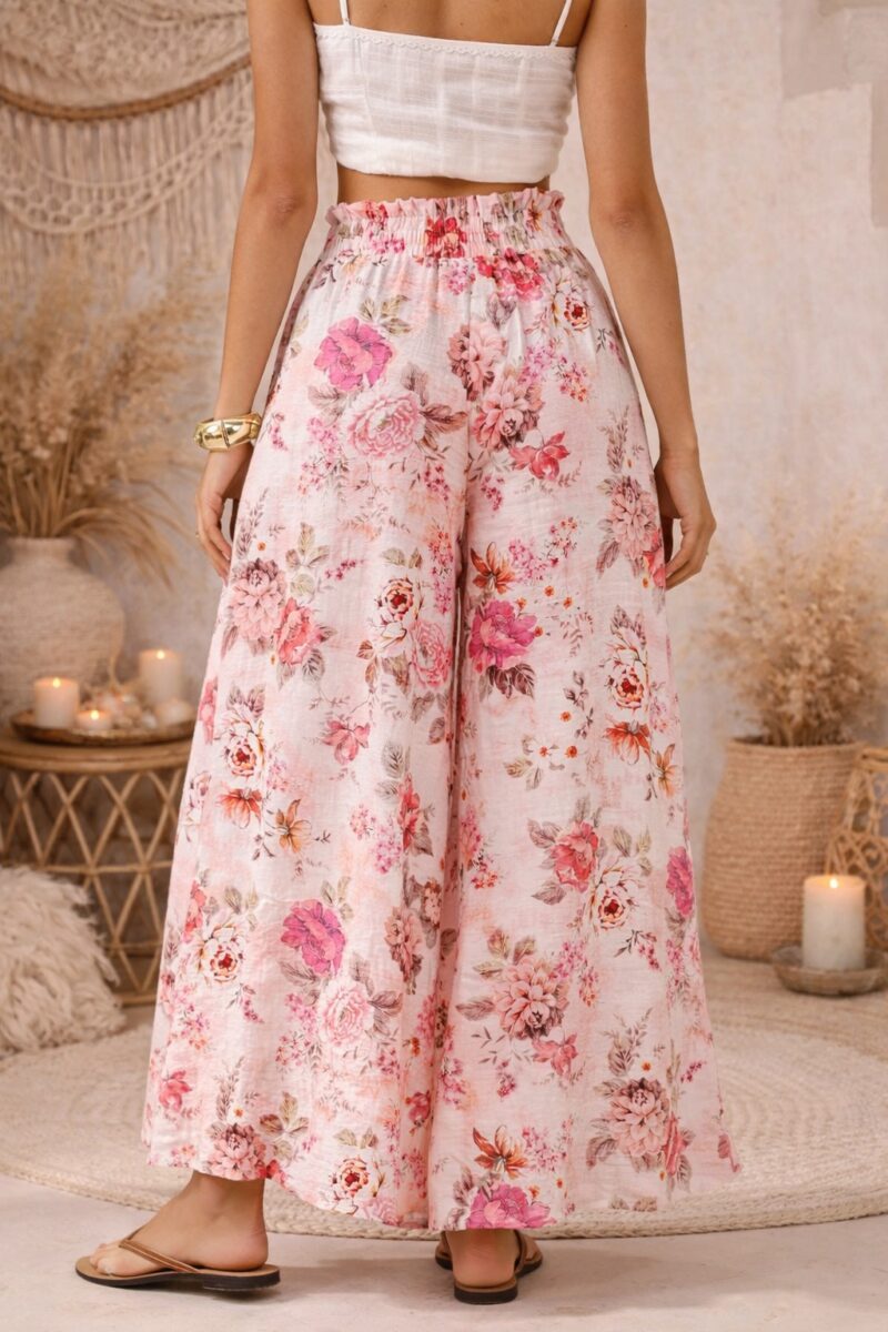 Blush Blossom Palazzo Pants