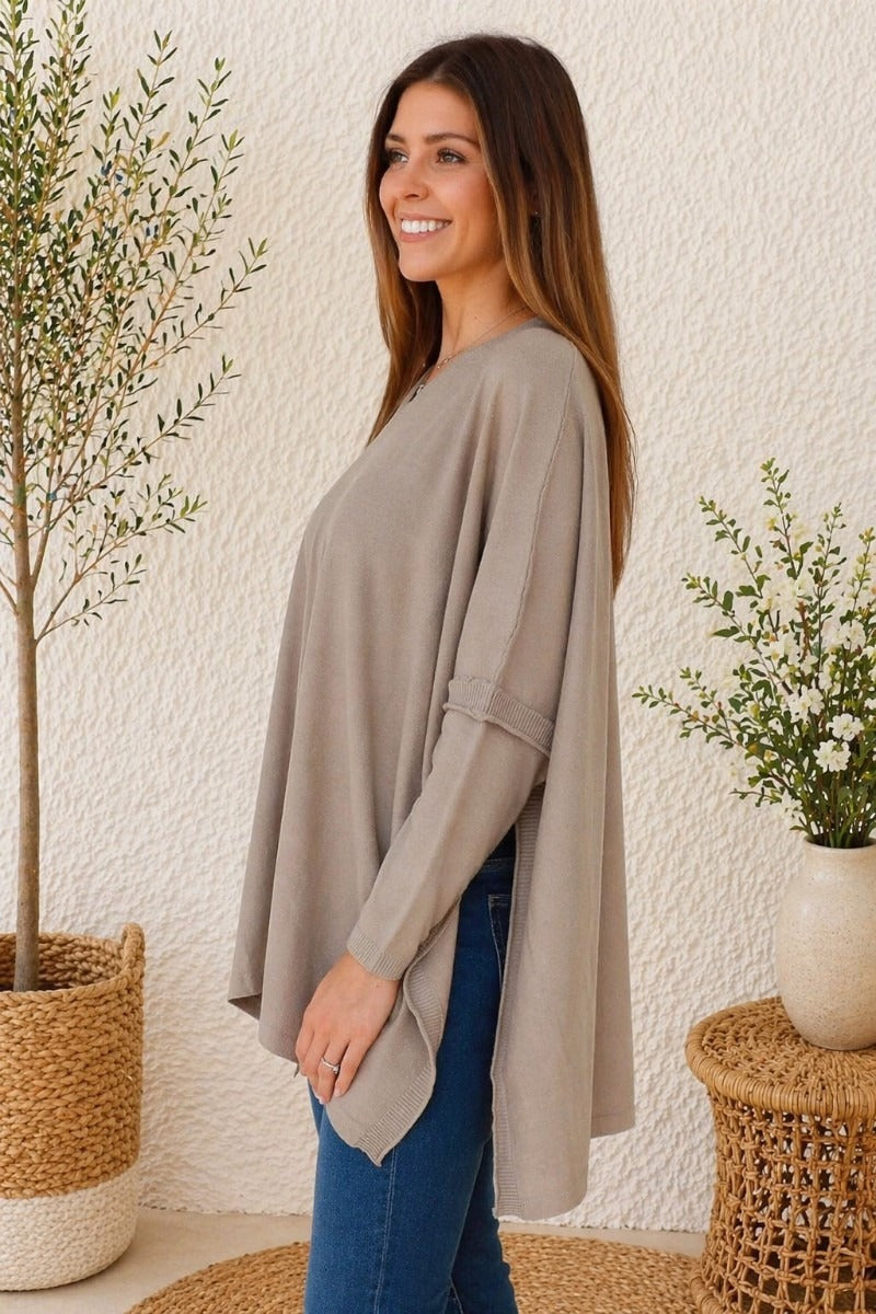 Solea Oversized Knit Pebble