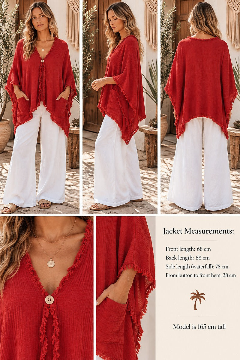 Nomad Cotton Jacket Red