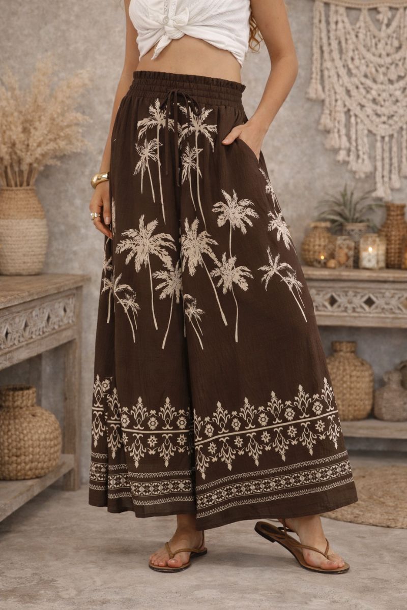 Palm Cove Boho Palazzo Pants