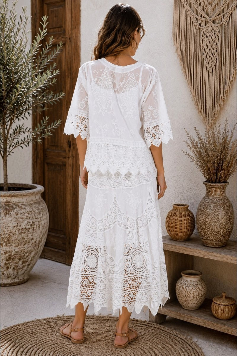 White Heirloom Lace Skirt