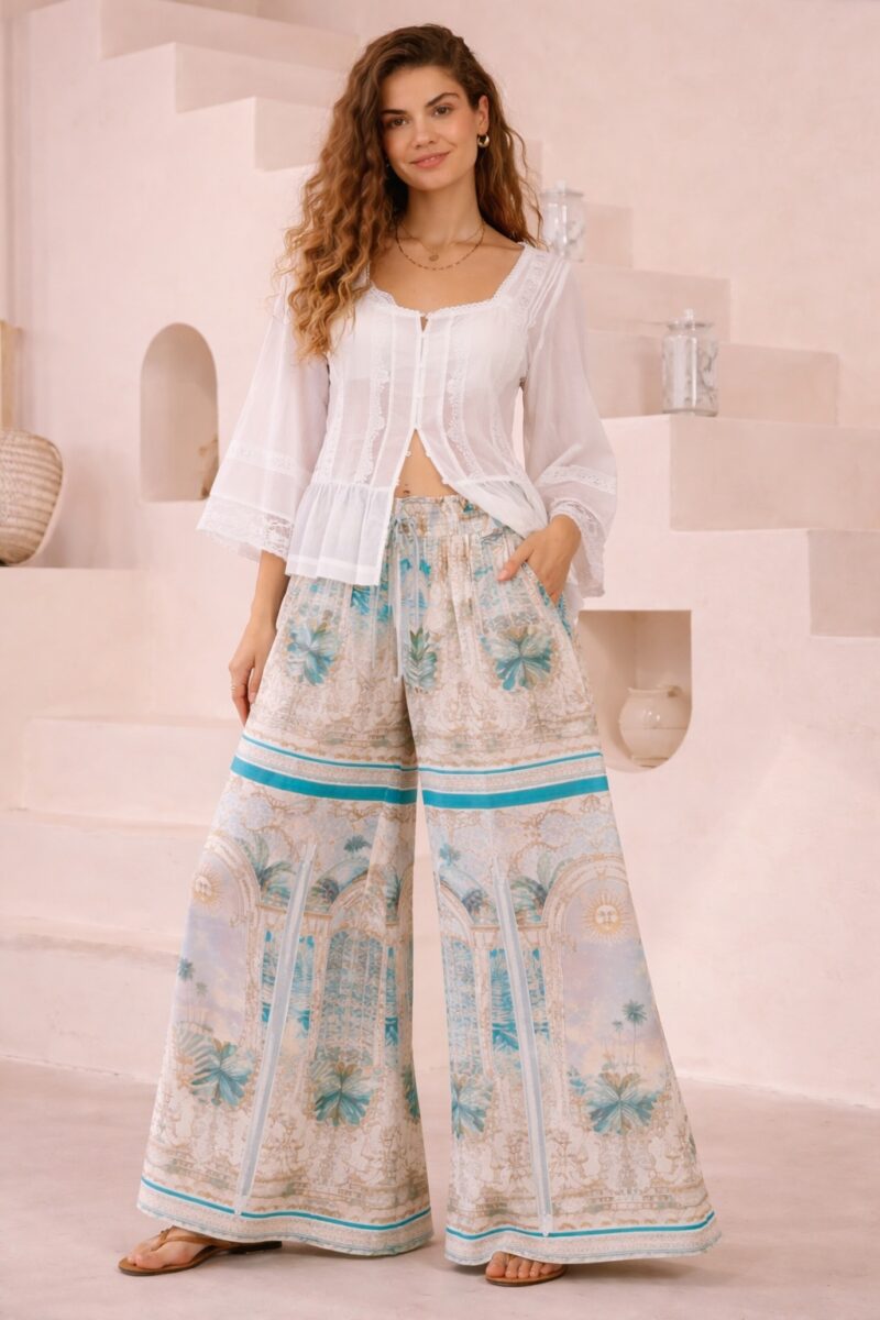 Turquoise Coast Wide Leg Pants
