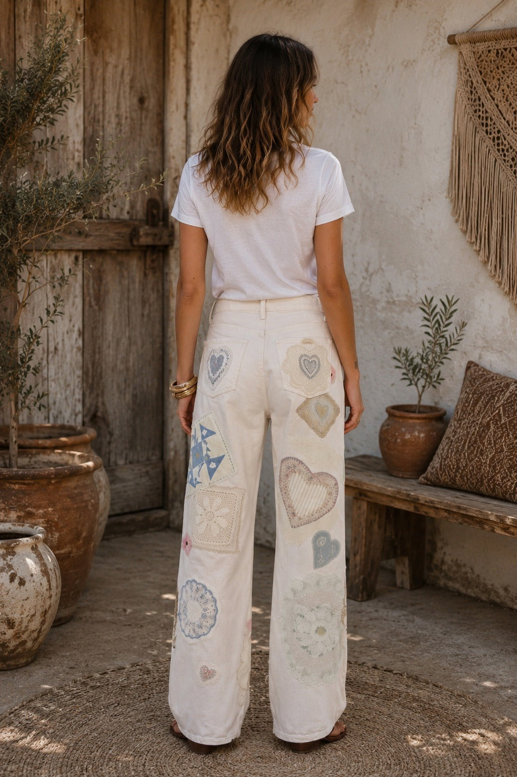 Wild Heart Patchwork Jeans