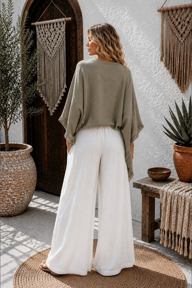 Wanderlust Wide Leg Pants White