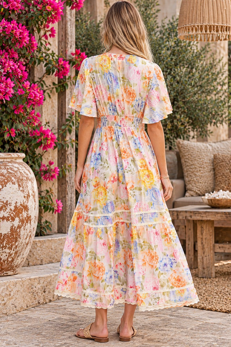 Summer Romance Floral Midi Dress