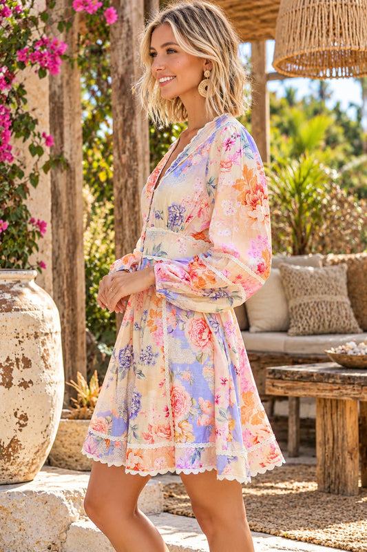Bohemian Garden Mini Dress