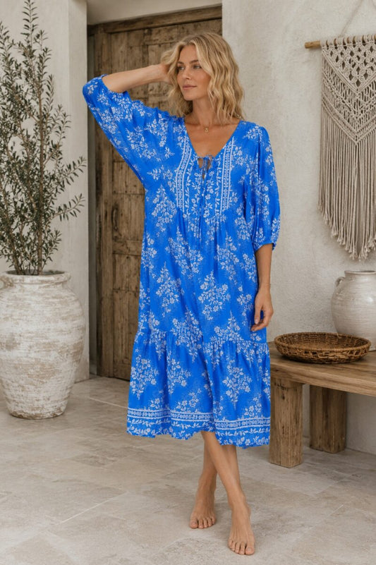 Blue Ocean Midi Dress
