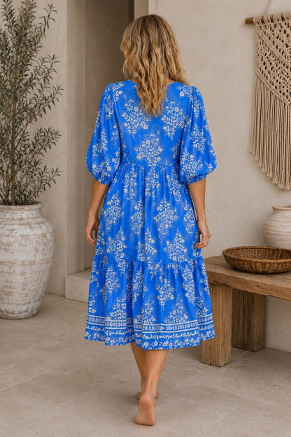 Blue Ocean Midi Dress
