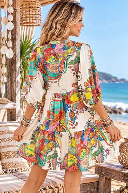 Island Kaleidoscope Boho Dress