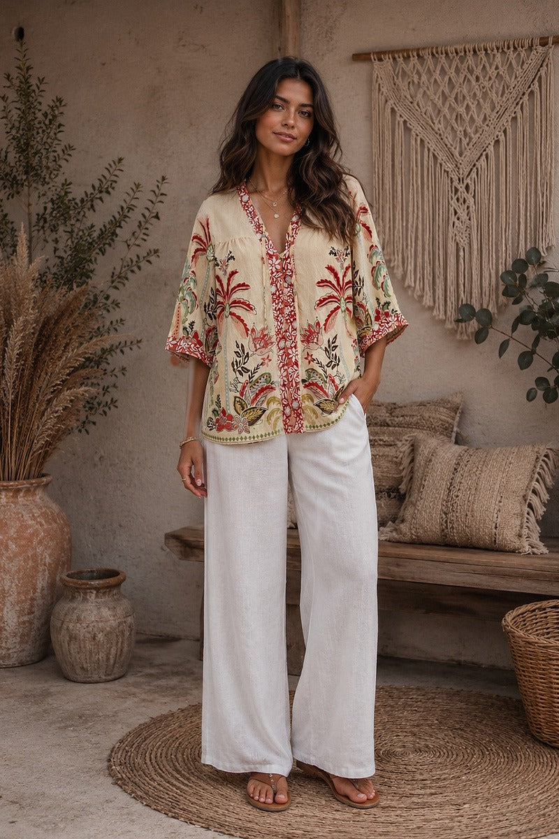 Sedona Palm Blouse