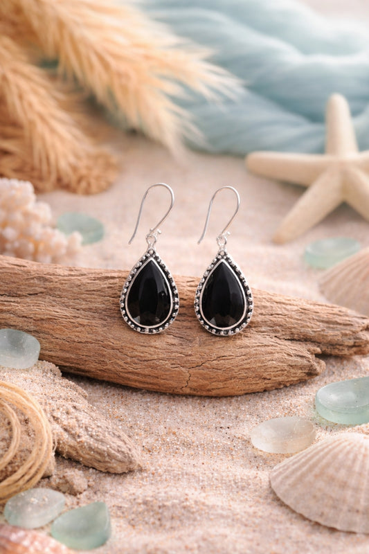 Midnight Noir Drop Earrings