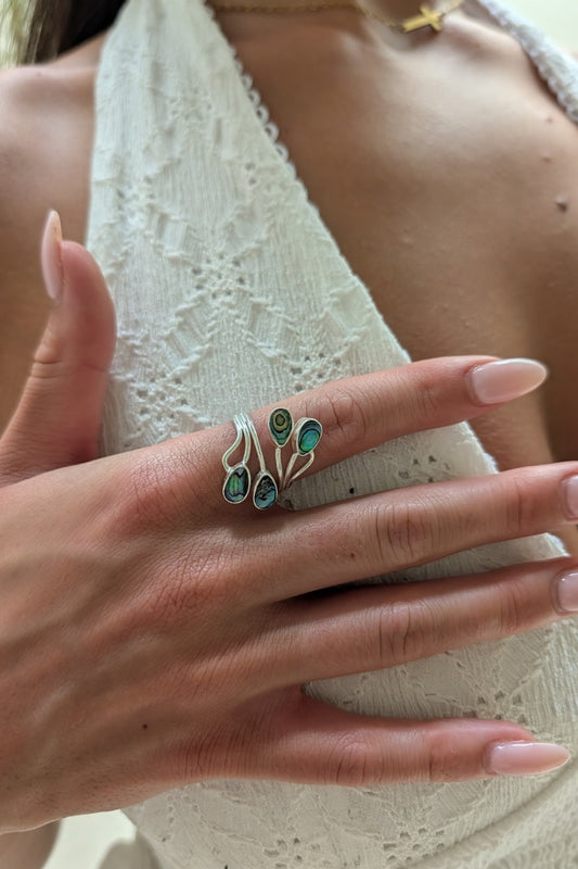 Willow Ocean Whisper Adjustable Ring