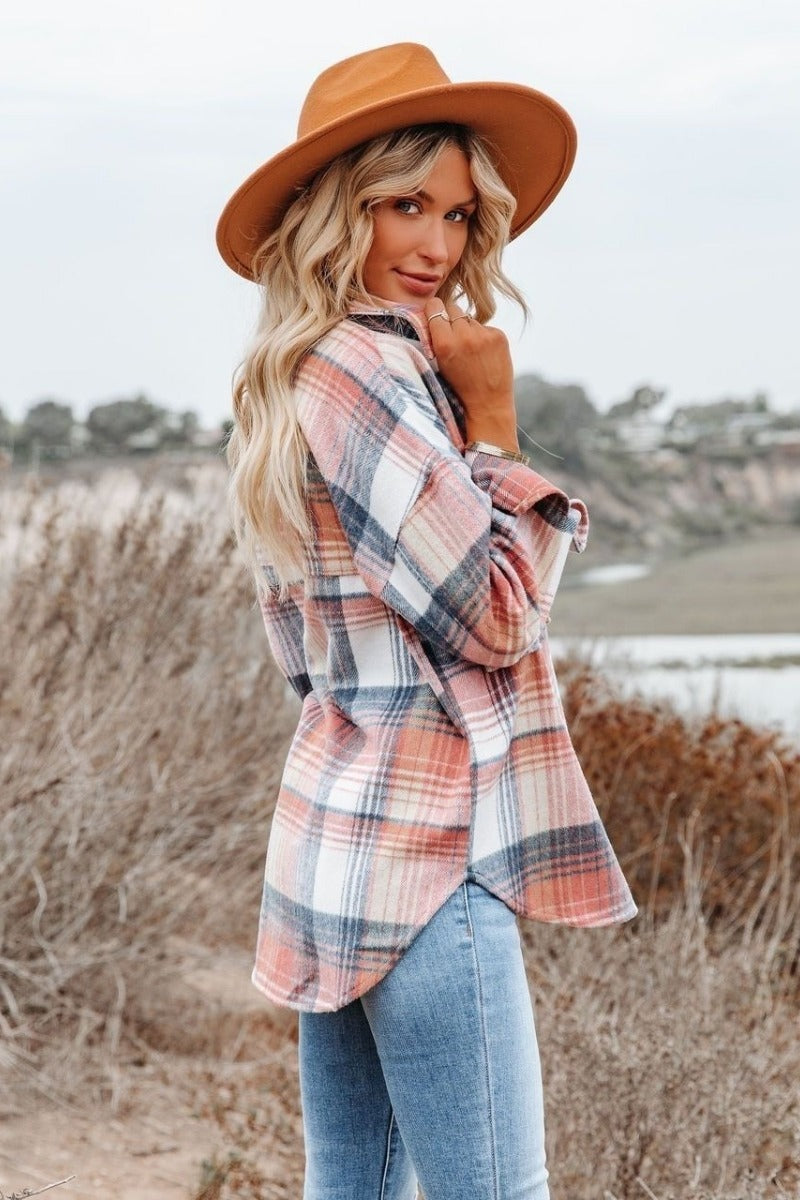 Seren Coast Shacket Blush