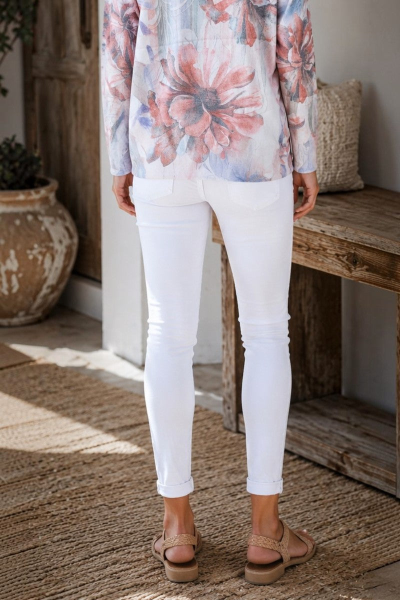 White Starlight Jogger Jeans