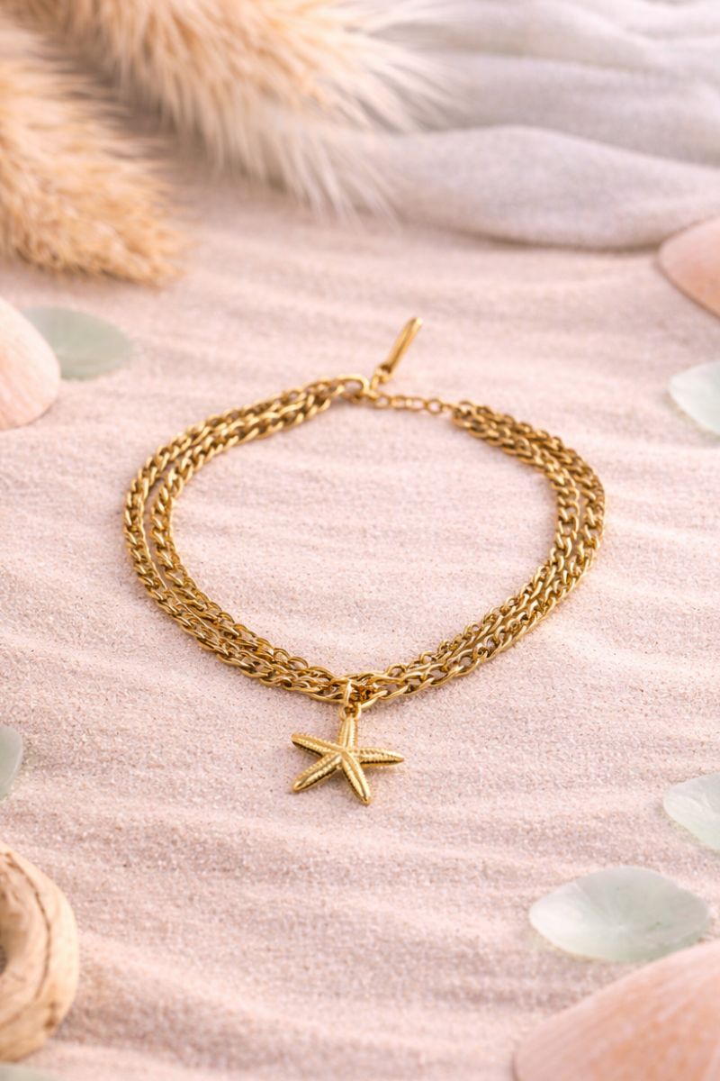 Golden Shore Star Bracelet