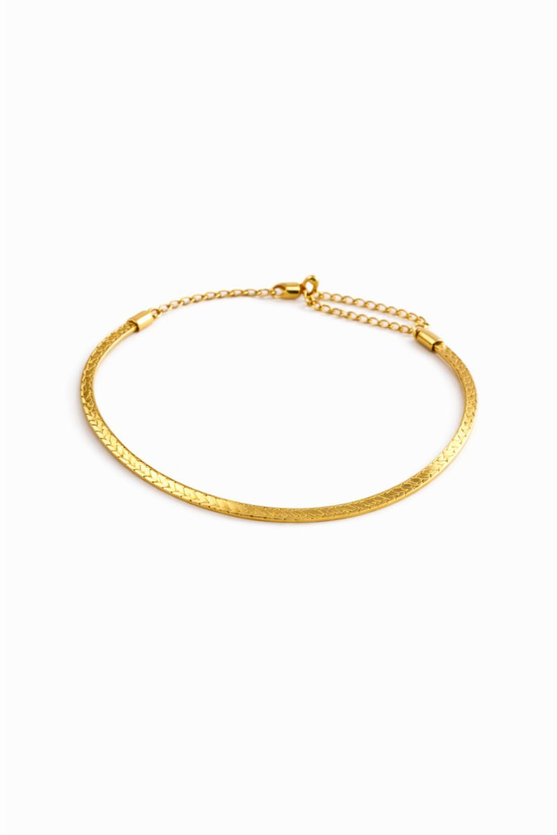 Golden Drift Herringbone Bracelet