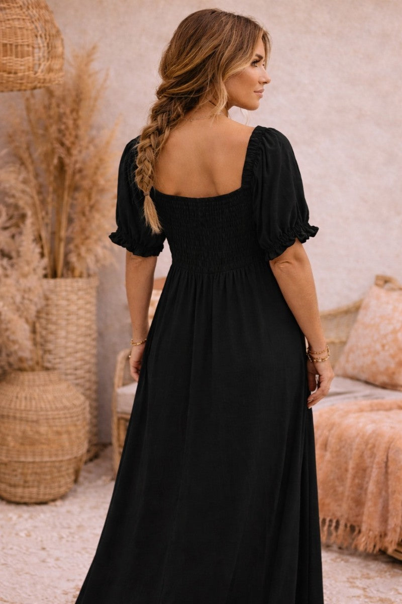 Black Haven Midi Dress