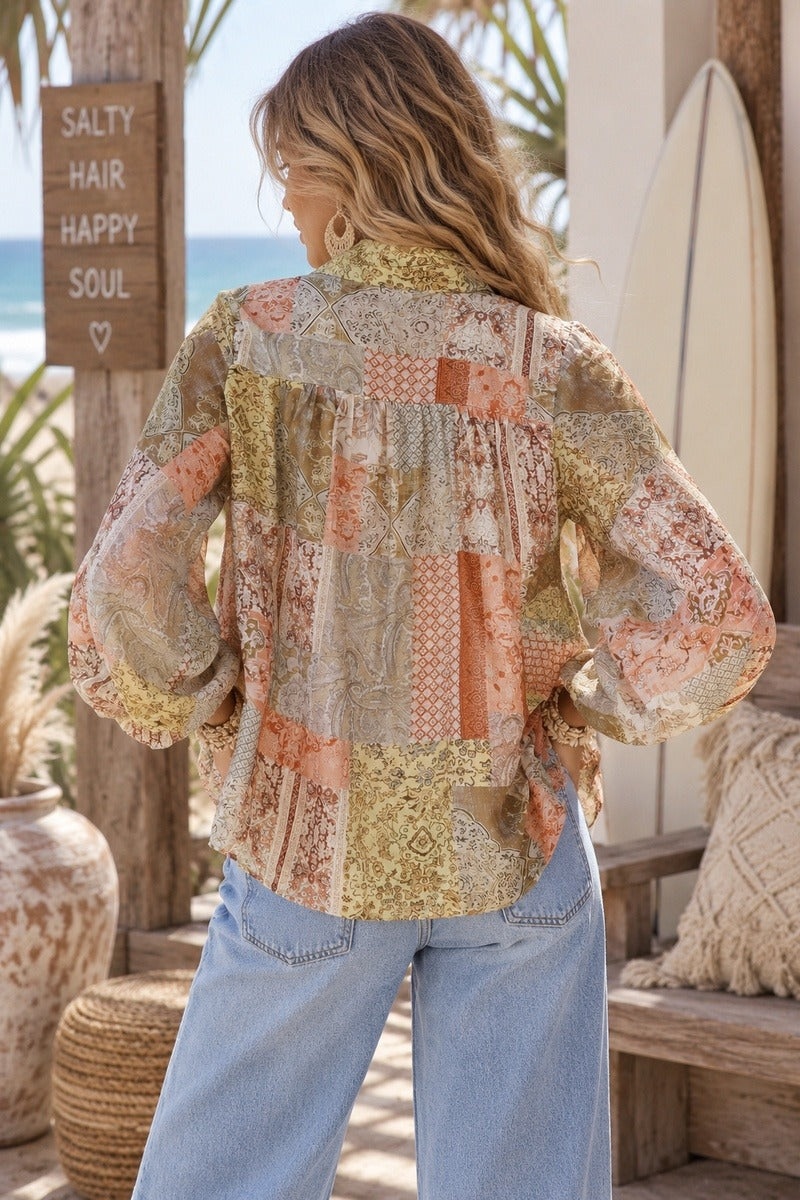Wanderlust Patch Blouse