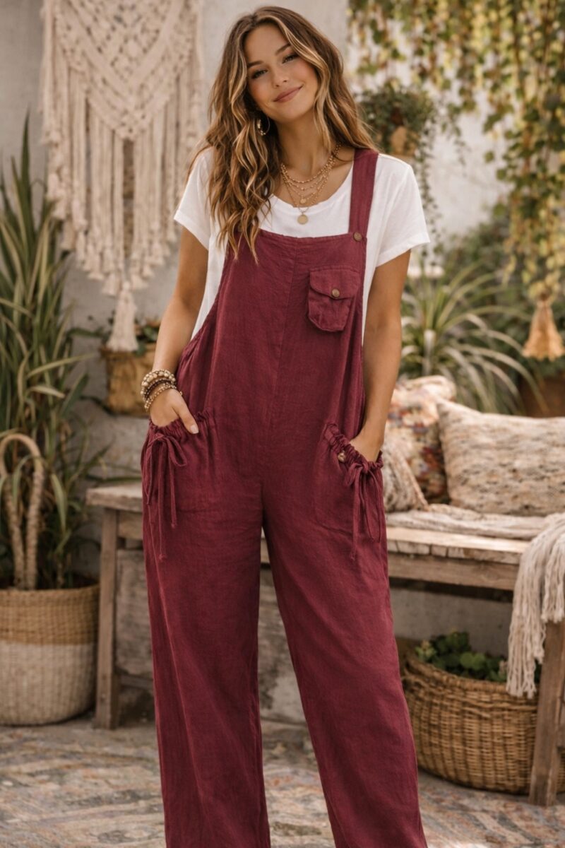 Nomad Overalls Plum