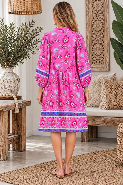 Island Bloom Rayon Dress