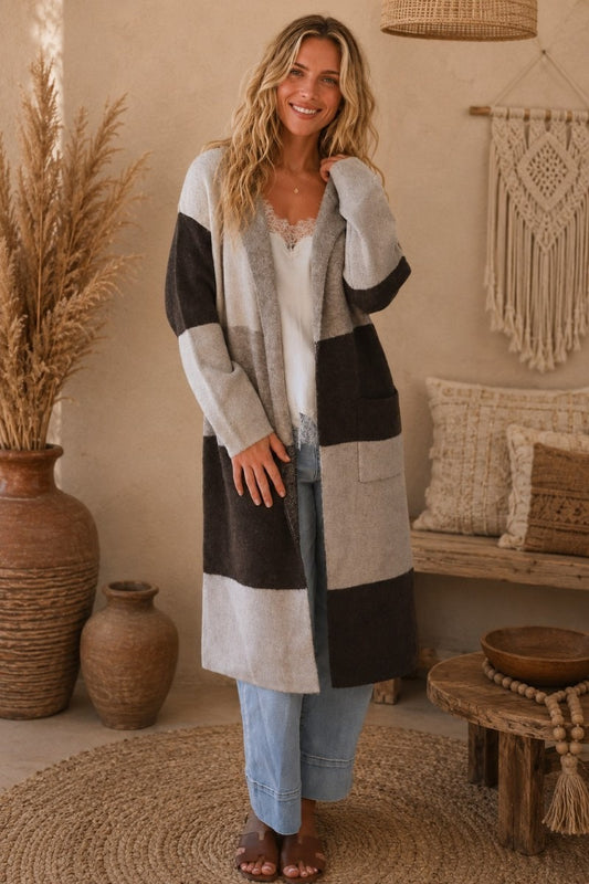 Cocoa Coast Longline Knit Coat