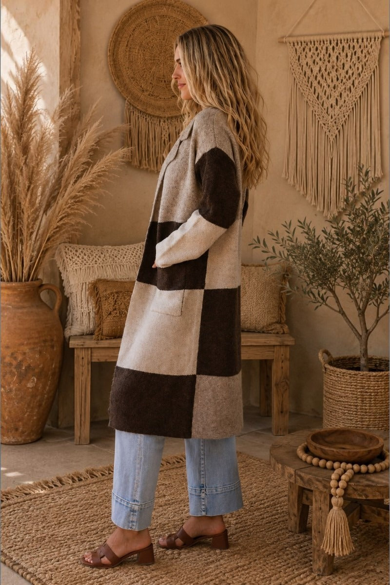 Cocoa Coast Longline Knit Coat