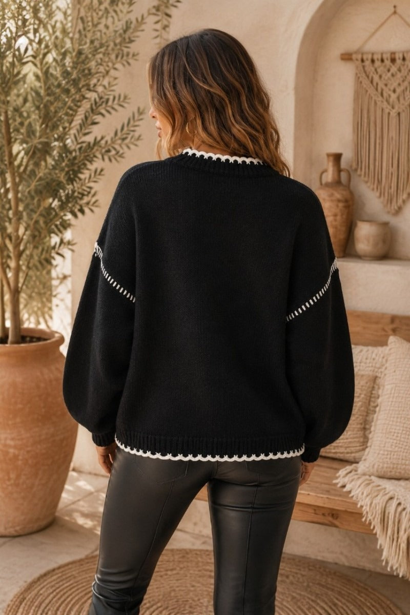 Midnight Muse Contrast Knit