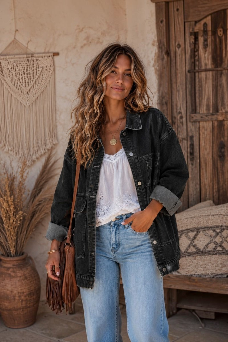 Midnight Wanderer Denim Jacket