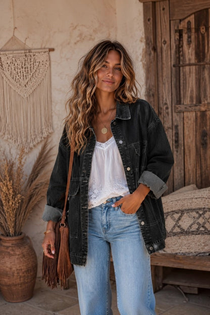 Midnight Wanderer Denim Jacket