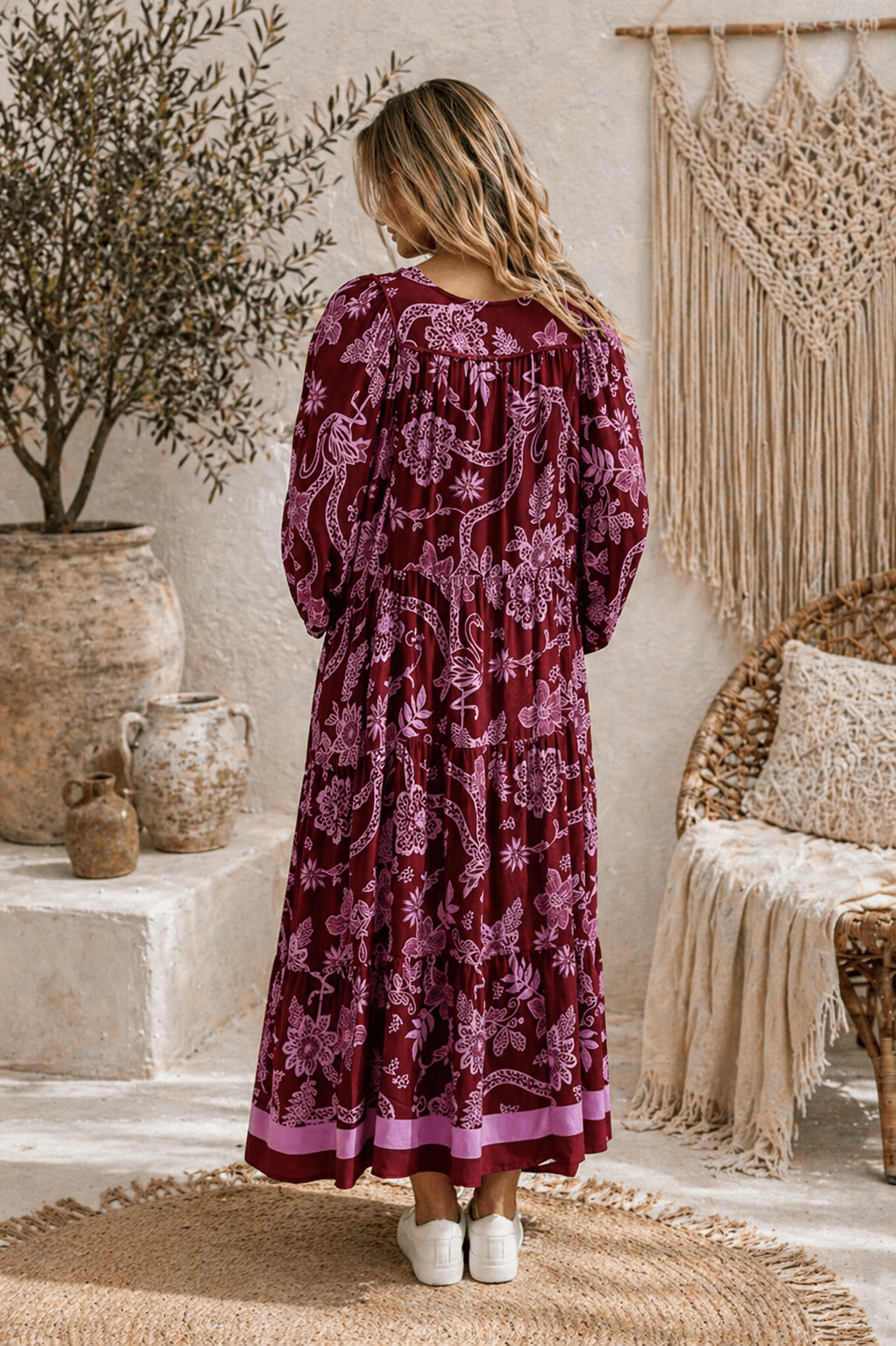 Desert Rose Boheme Maxi Dress