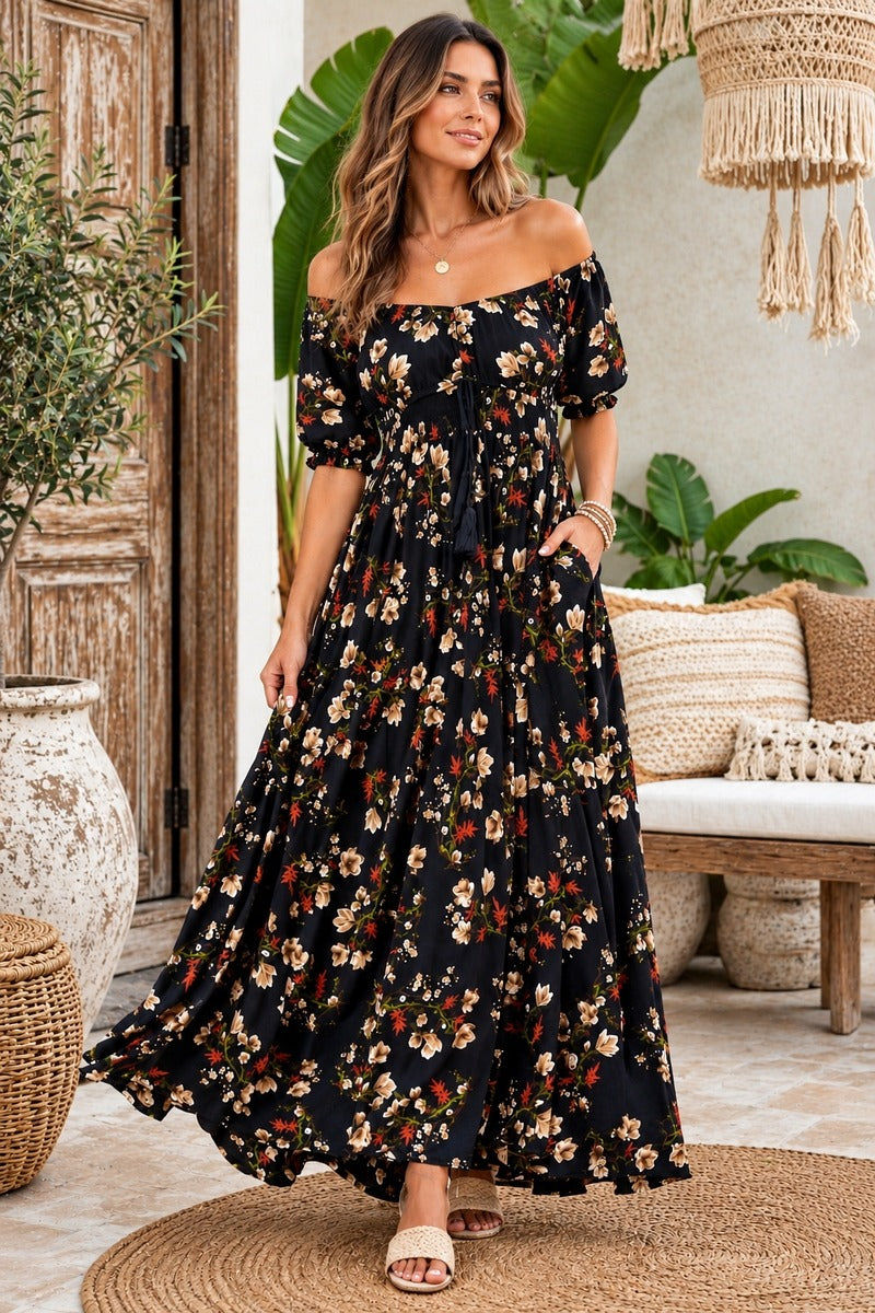 Navy Romance Maxi Dress