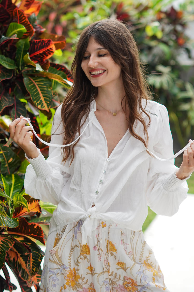 Celeste Blouse White