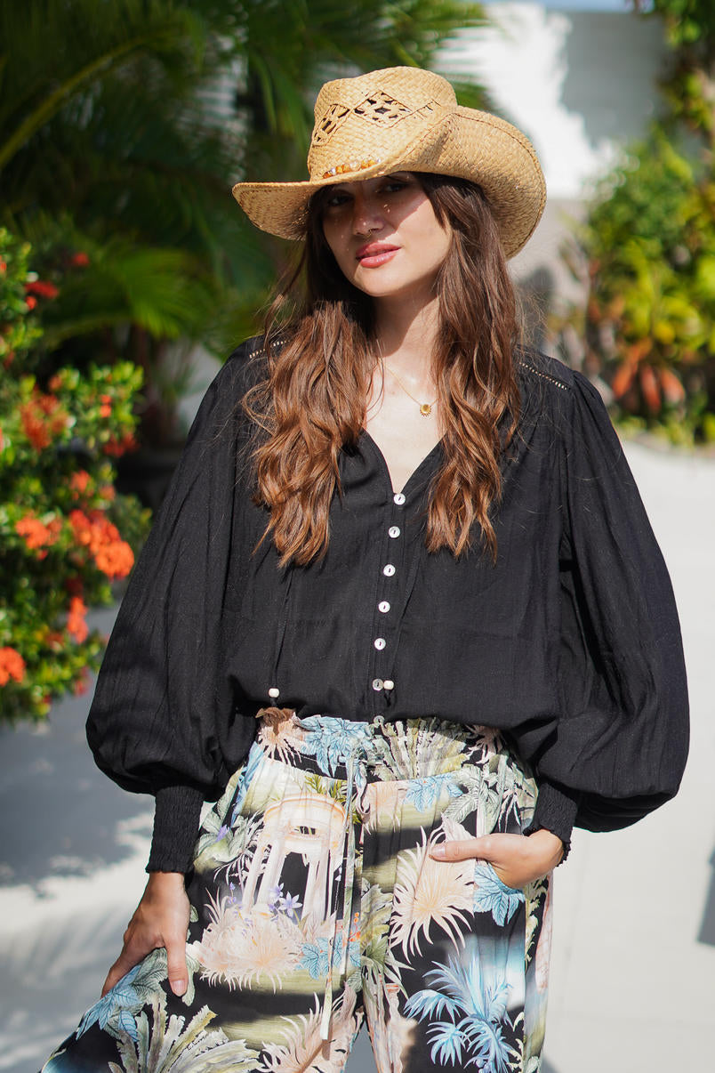 Celeste Blouse Black