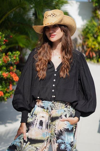 Celeste Blouse Black