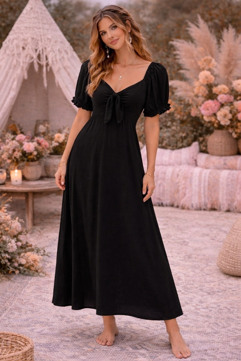 Black Haven Midi Dress