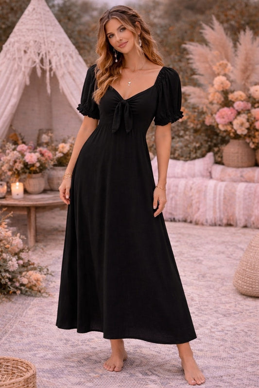 Black Haven Midi Dress