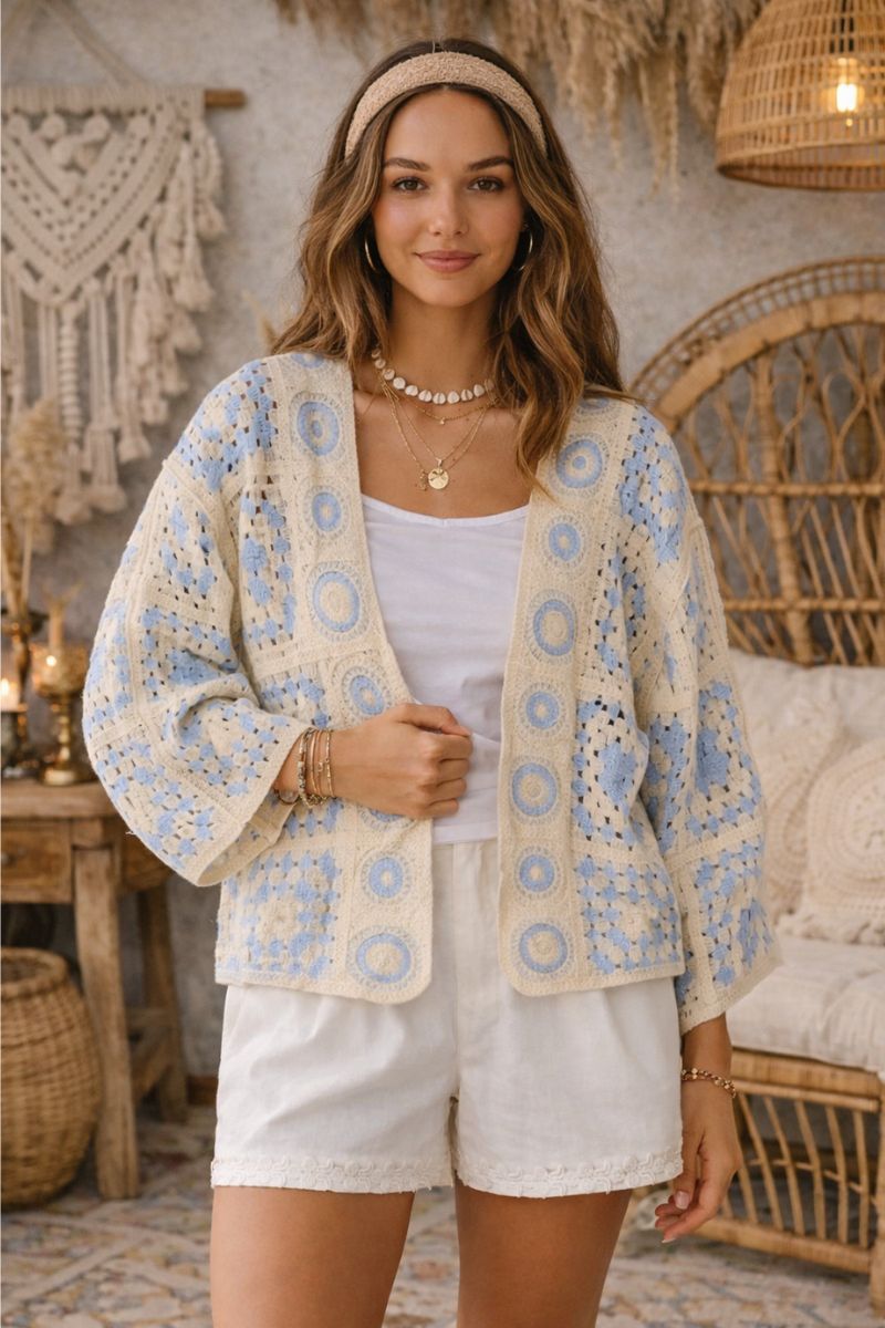 Sky Haven Crochet Jacket