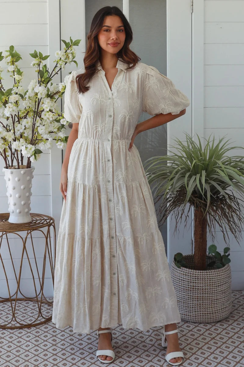 Coastal Palm Dress
