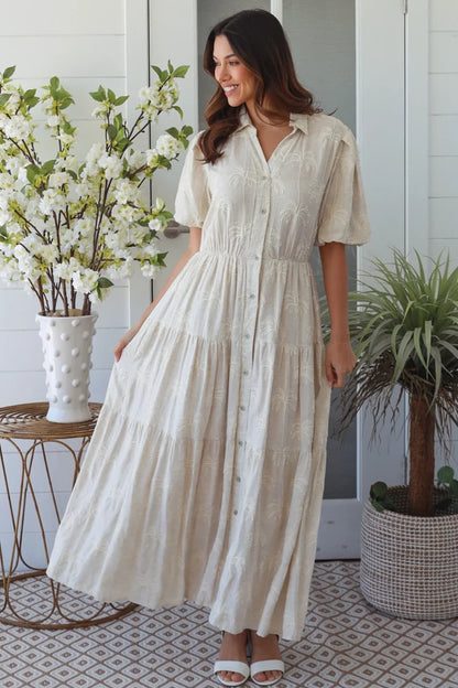Coastal Palm Dress