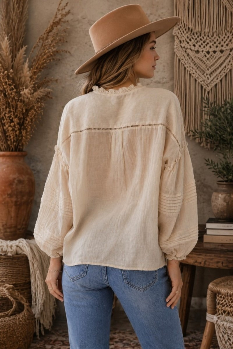 Nomad Oat Boho Blouse