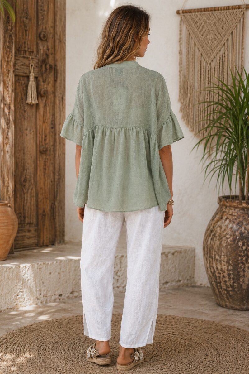 Free Spirit Blouse Sage