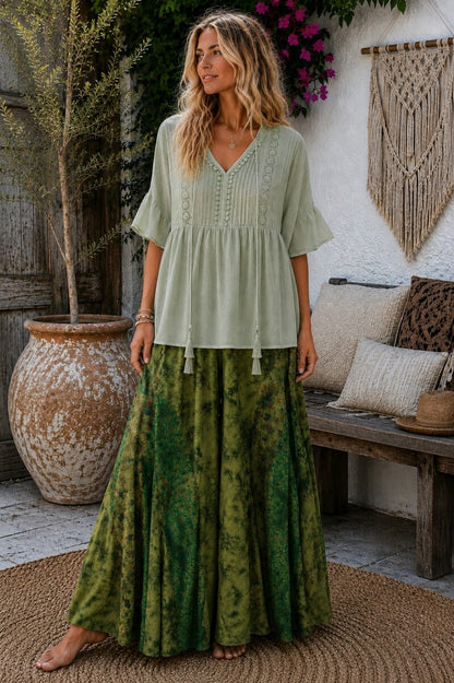 Free Spirit Blouse Sage