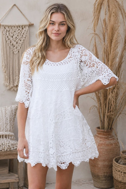 Woodstock Whisper Cotton Tunic White