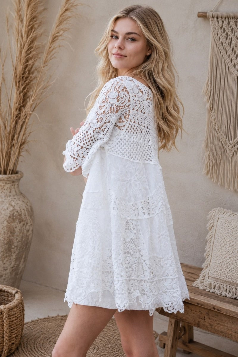 Woodstock Whisper Cotton Tunic White