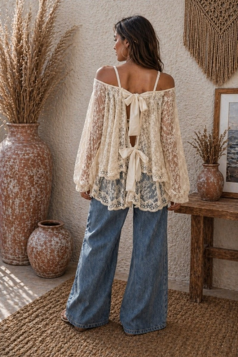 Ivory Whisper Lace Blouse