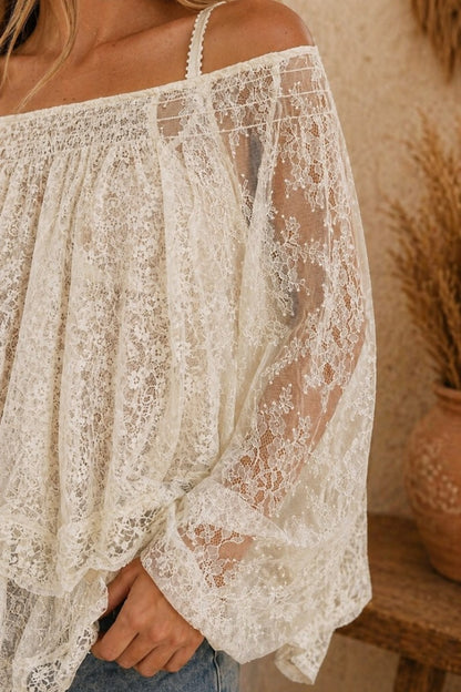 Ivory Whisper Lace Blouse