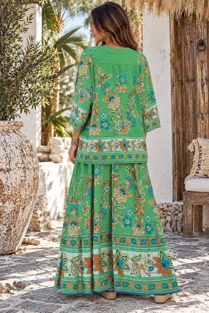 Sage Nomad Maxi Skirt