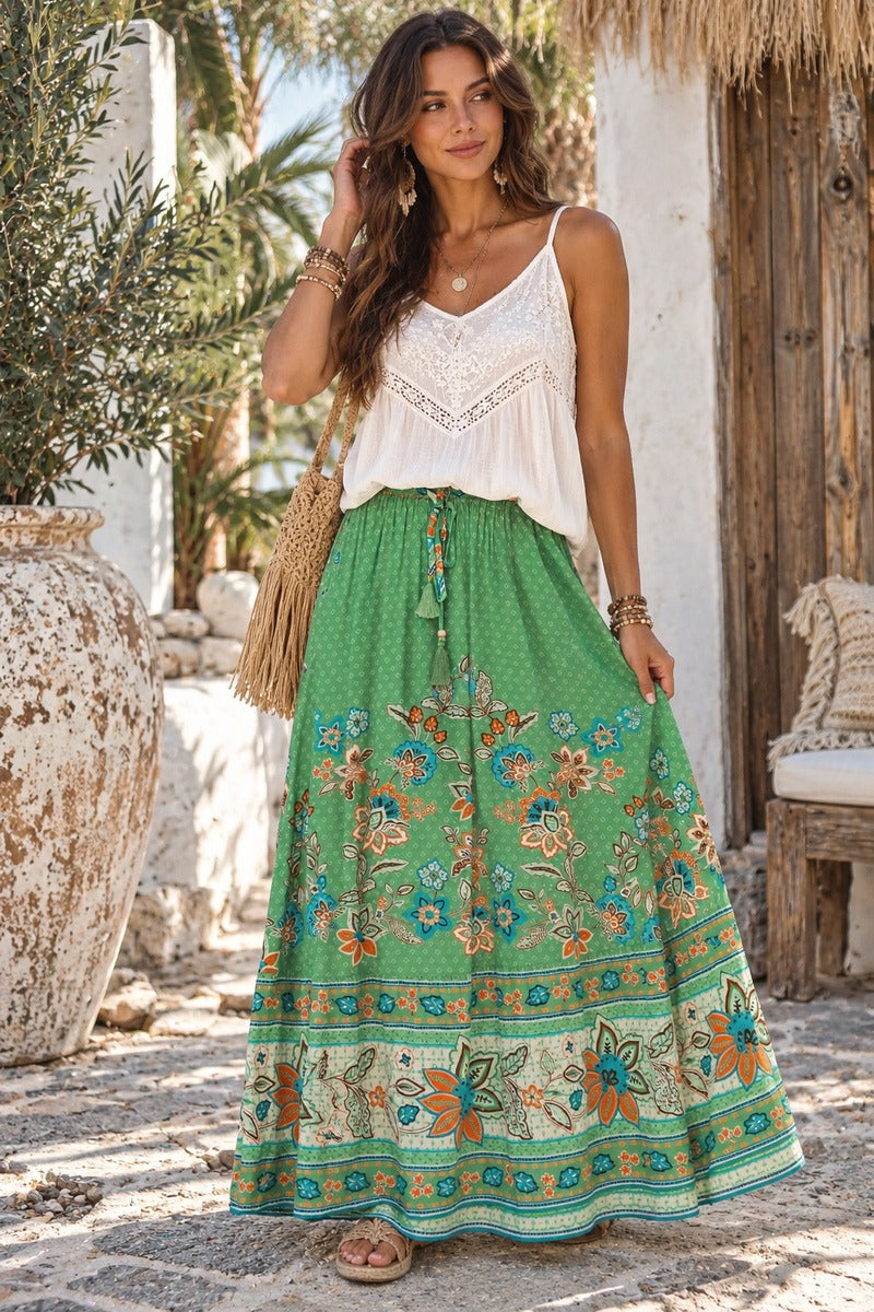 Sage Nomad Maxi Skirt
