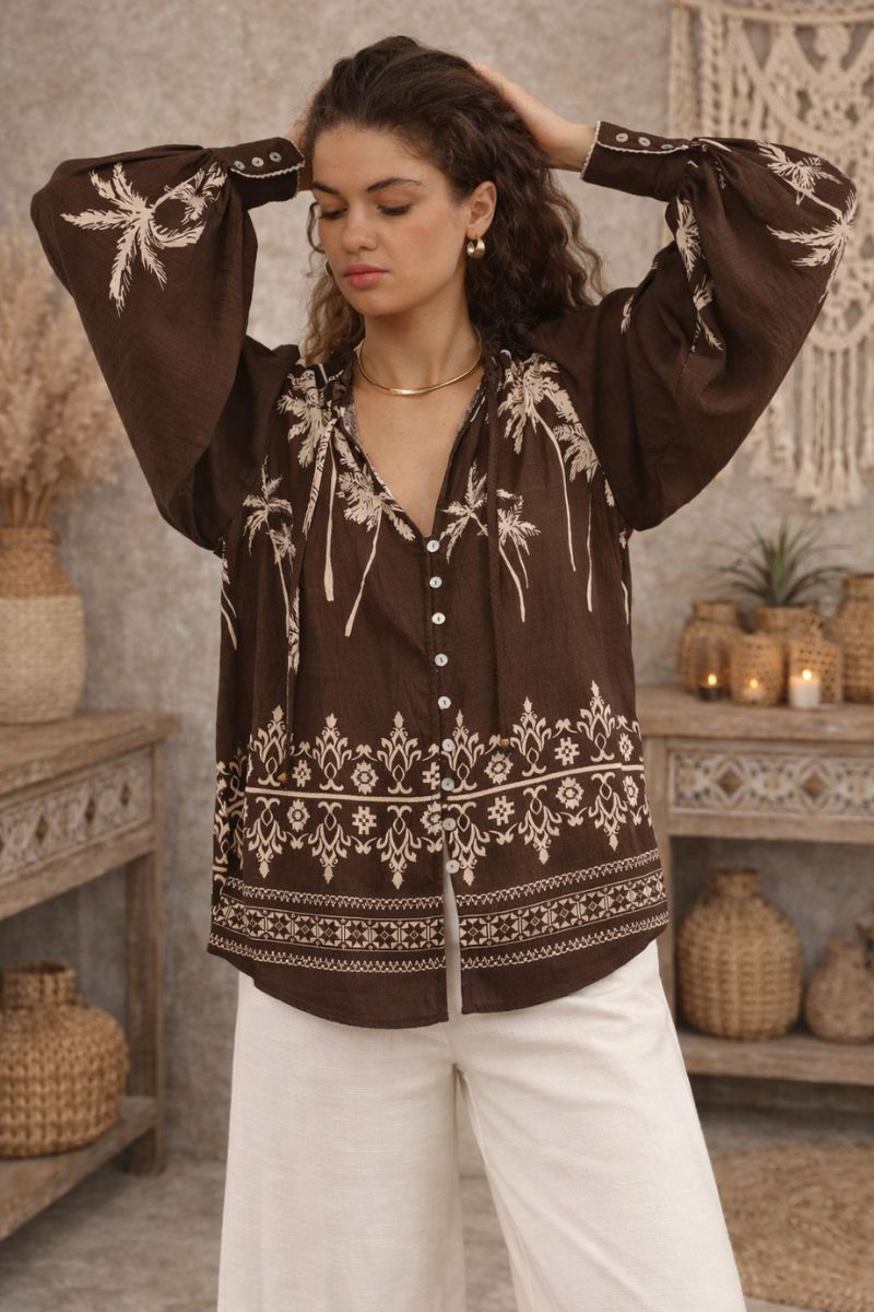 Palm Cove Boho Blouse